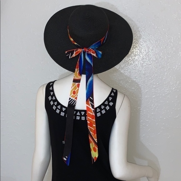 Spotted Long Skinny Scarf Twilly Bandeau Hair Tie​​ - Picture 1 of 9